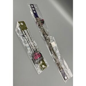 Paparazzi Urban‎ Wrap Bracelet & chocker Set Olive Green Navy Blue Rhinestone